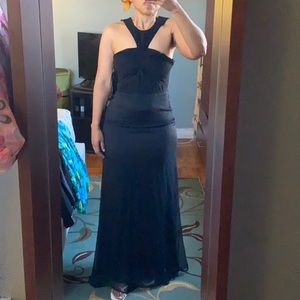 Gorgeous black sleeveless maxi dress (prom)